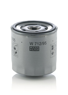 Olejový filter, MANN-FILTER, W712/95 SKODA, VW, SEAT, AUDI