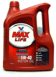 VALVOLINE  Max Life 5W-40 4L 