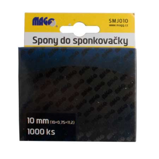 Spony do sponkovačky 10 x 0,75 x 11,2 mm, balenie 1000 kusov