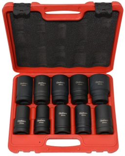 Priemyselné kované hlavice 1", 24 - 46 mm, sada 10 kusov