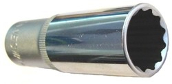 Nástrčná hlavica predĺžená 1/2", 12-hranná, 24mm - JONNESWAY S04HD4724