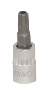 Zástrčná hlavica Torx s otvorom, 1/4", 5hranná, veľkosť TS27 - JONNESWAY S08H2TS27