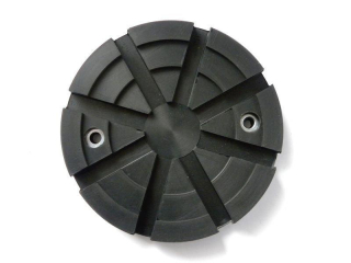 Gumová podložka zdviháka 122 x 18 mm, guľatá, s otvormi - Ferdus 10.155