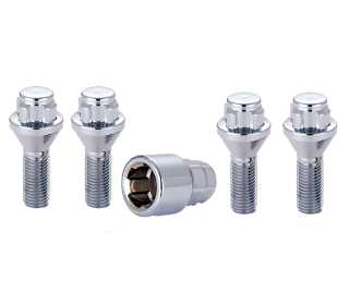 Sada skrutiek pre disky M12x1.5 kužeľ 60 stupňov, dĺžka závitu 27,5 mm, kľúč 17/19