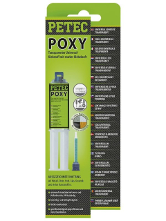 Dvojkomponentný lepidlo epoxypryskyřičné, na kovy a plasty, 24 ml - Petec