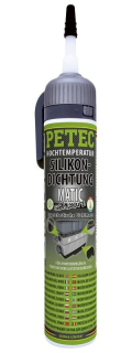 Silikónový tmel tesniaca čierny na motory, kartuše 200 ml - Petec