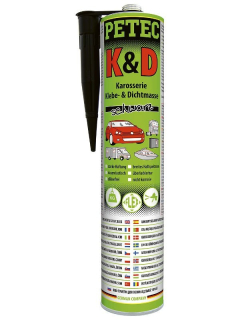 Karosárske tesnenie/lepidlo čierne, 310 ml - Petec