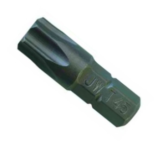 Bity Torx s otvorom, rôzne veľkosti, dĺžka 25 mm, rukoväť 1/4" - JONNESWAY Veľkosť: TT25