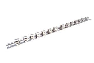 Držiak na hlavice 1/2”, 15 klipov, „lišta na orechy“ - MDtools 1512