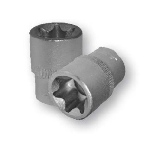 Nadstavce TORX E 3/8 ", rôzne rozmery - ASTA Profil: Torx, Veľkosť štvoruholníka: 3/8", Veľkosť: E14