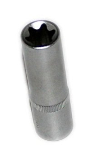 Nadstavce TORX E 3/8 ", predĺženej 63 mm, rôzne rozmery - ASTA Profil: Torx, Veľkosť štvoruholníka: 3/8", Veľkosť: E6