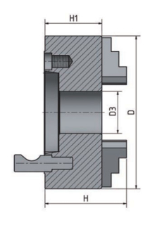 3-čeľusťové skľučovadlo s centrickým upínaním o 200 mm Camlock 5