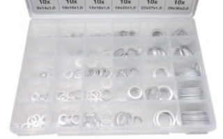 Podložky tesniace hliníkové 300ks