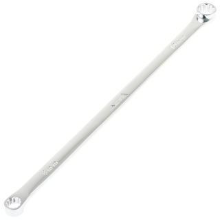 Kľúč prstencový rovný, 17 x 19 mm, extra dlhý 407 mm, 12hranný