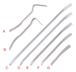 Karosárske páčidlo obojstranné, zahnuté 90 stupňov, dĺžka 380 mm - JONNESWAY AB030068B