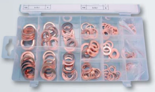 Medené podložky 150 ks