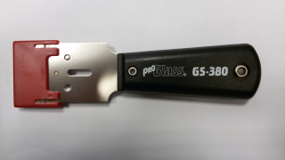 Škrabka skla s plastovou rukoväťou 40mm čepel- PROGLASS GS-380