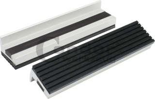 Ochranné čeľuste na zverák 150 x 28 mm, hliníkové, pogumované s magnetom, 2 ks - Condor