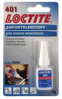 Sekundové lepidlo, univerzálne, 5 g - Loctite 401