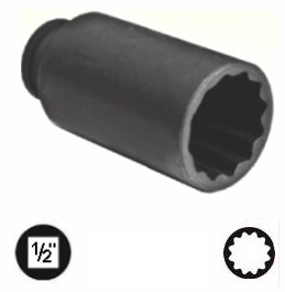 Nástrčná hlavica 1/2", 12hranná 36 mm, na poloosi VW, Škoda - Quatros QS54363