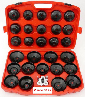 Kľúče na olejové filtre, sada 30 kusov - Quatros QS60038