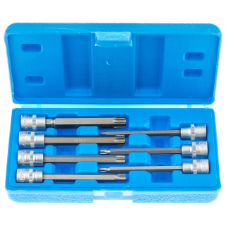 Zástrčné hlavice TORX 3/8", rozmery T25 - T60, predĺžené 110 mm, sada 7 kusov